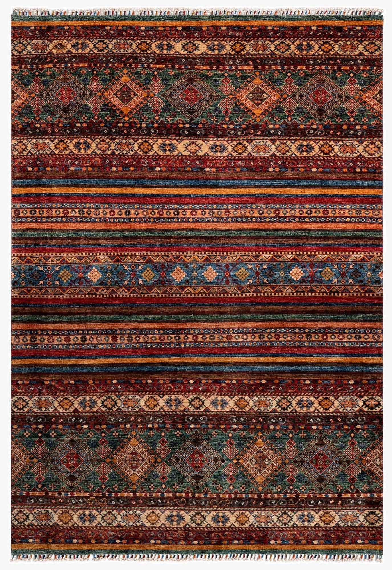  5' 8 x 8' 2 Torkman Wool Rug