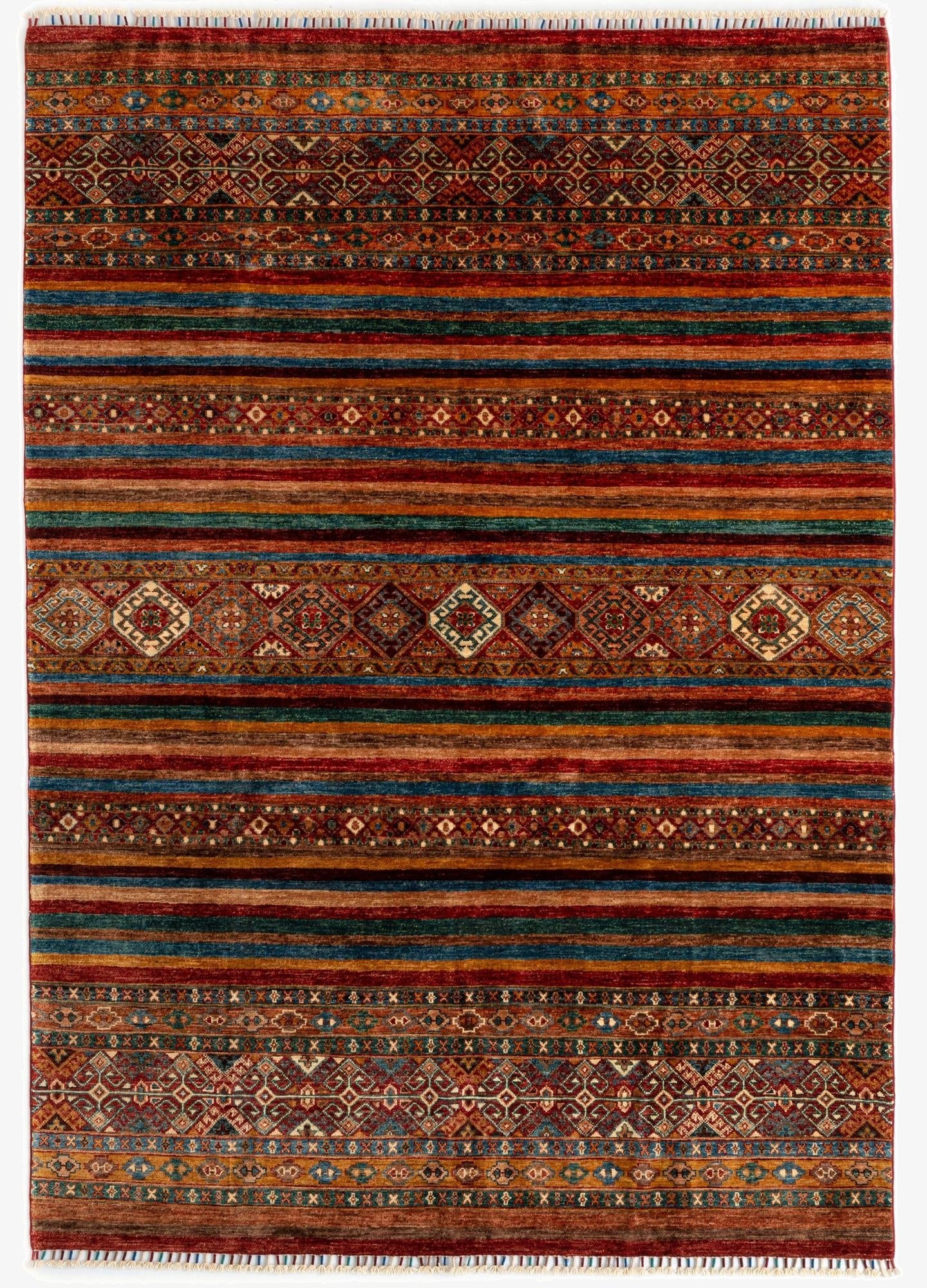  5' 8 x 8' 1 Torkman Wool Rug