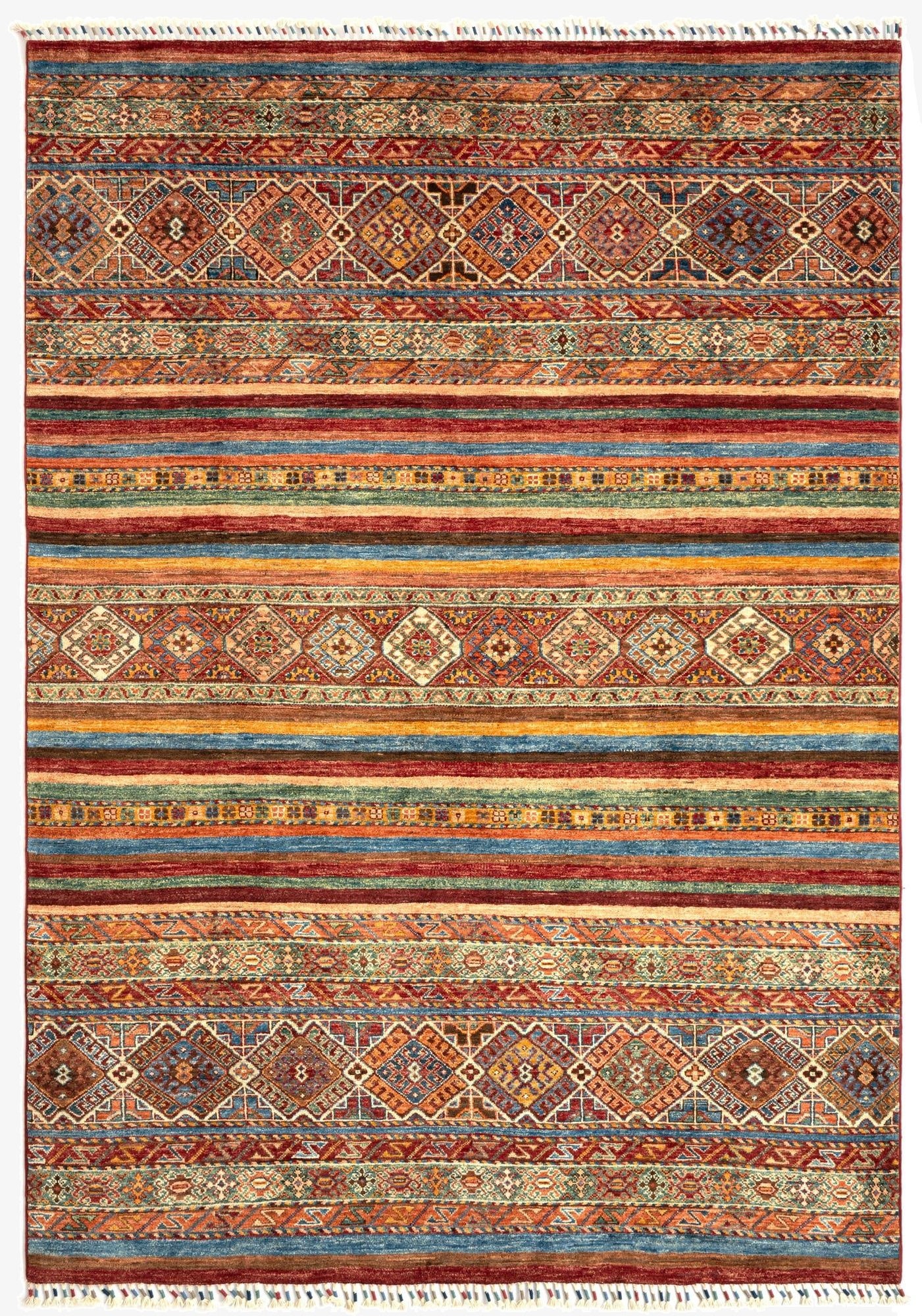  5' 7 x 8' Torkman Wool Rug