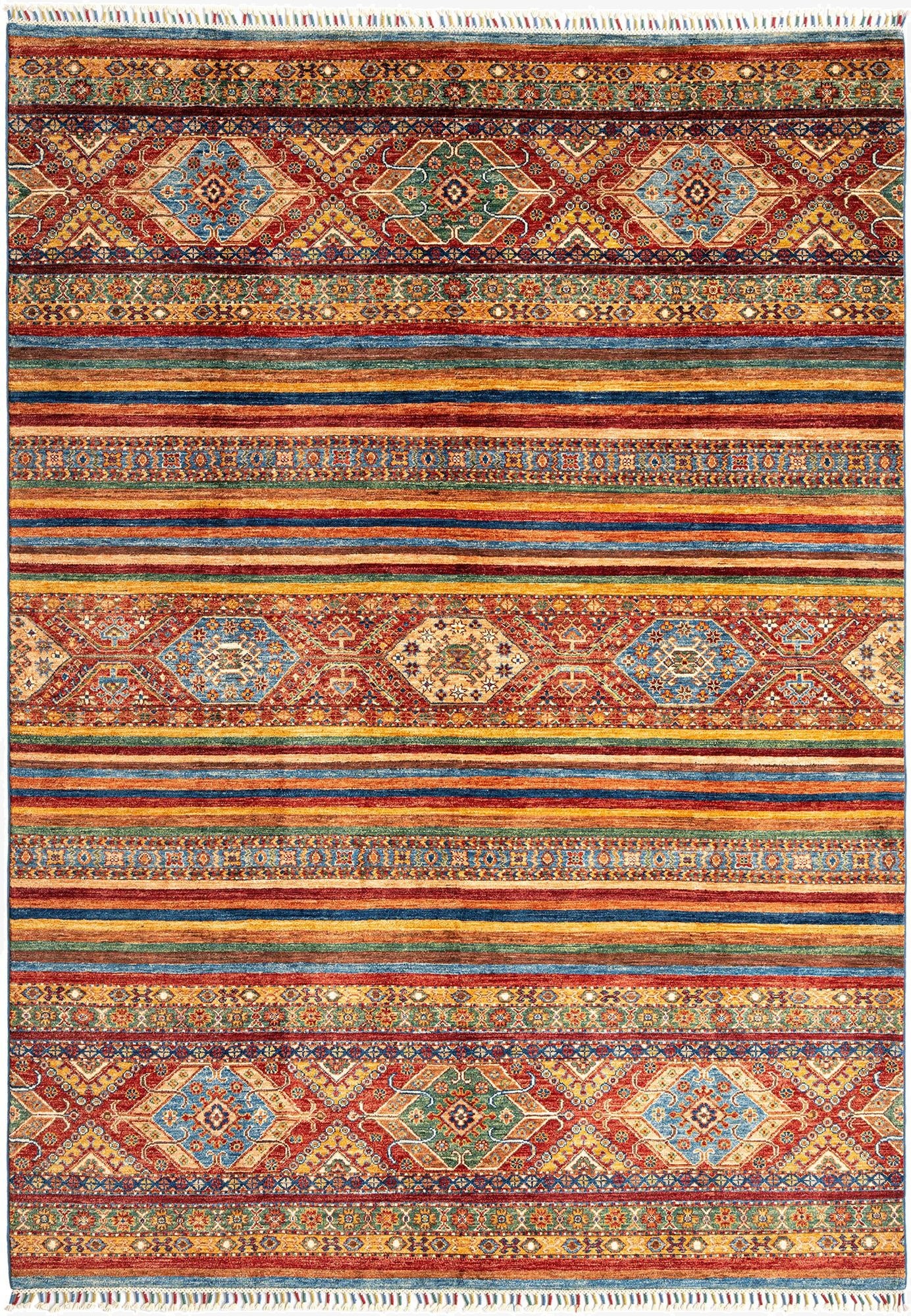  6' 10 x 9' 8 Torkman Wool Rug
