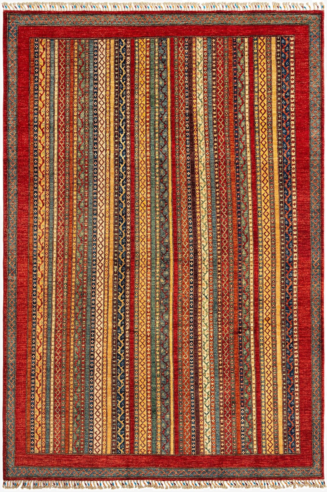  6' 8 x 9' 7 Torkman Wool Rug