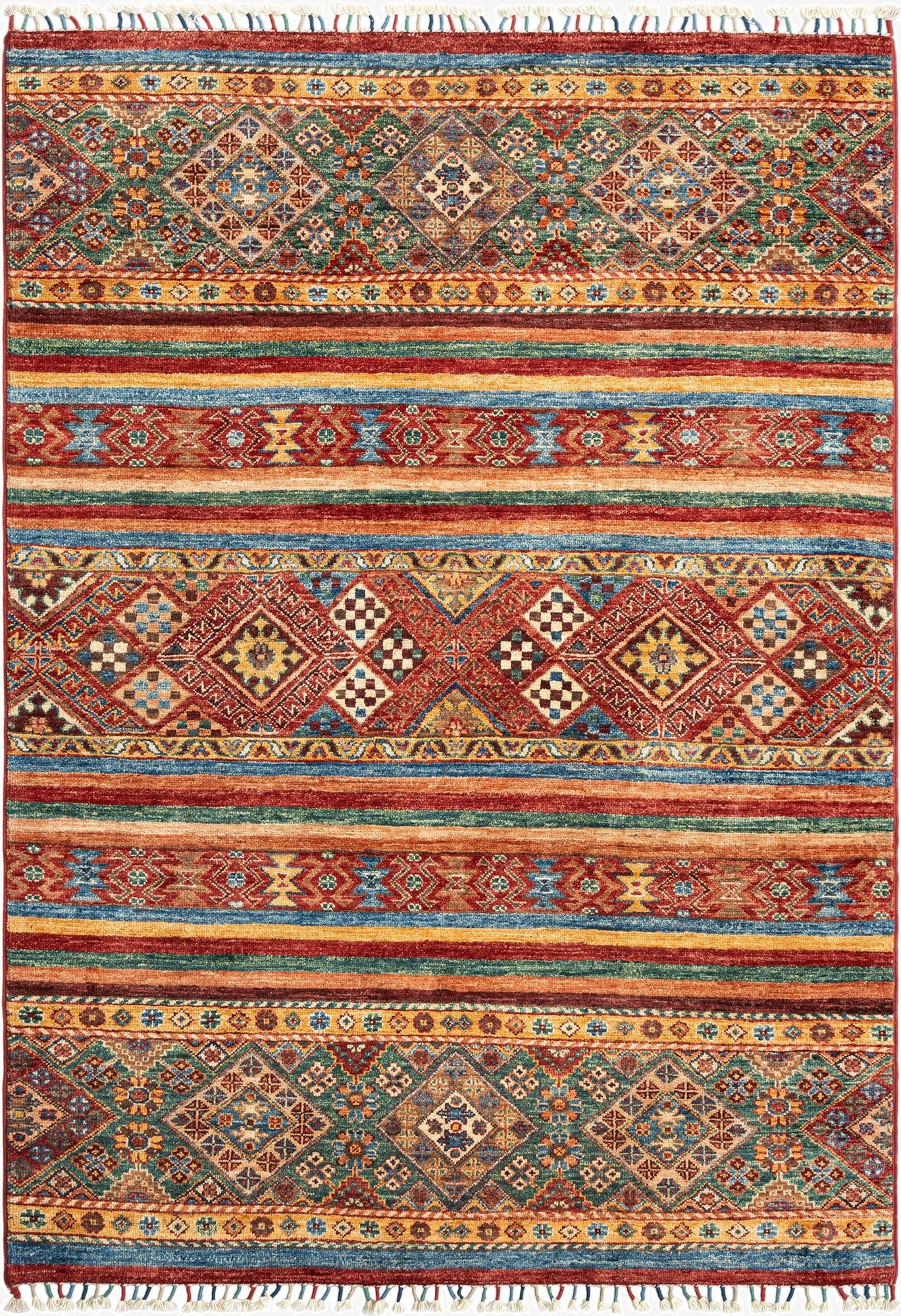  3' 9 x 5' 7 Torkman Wool Rug