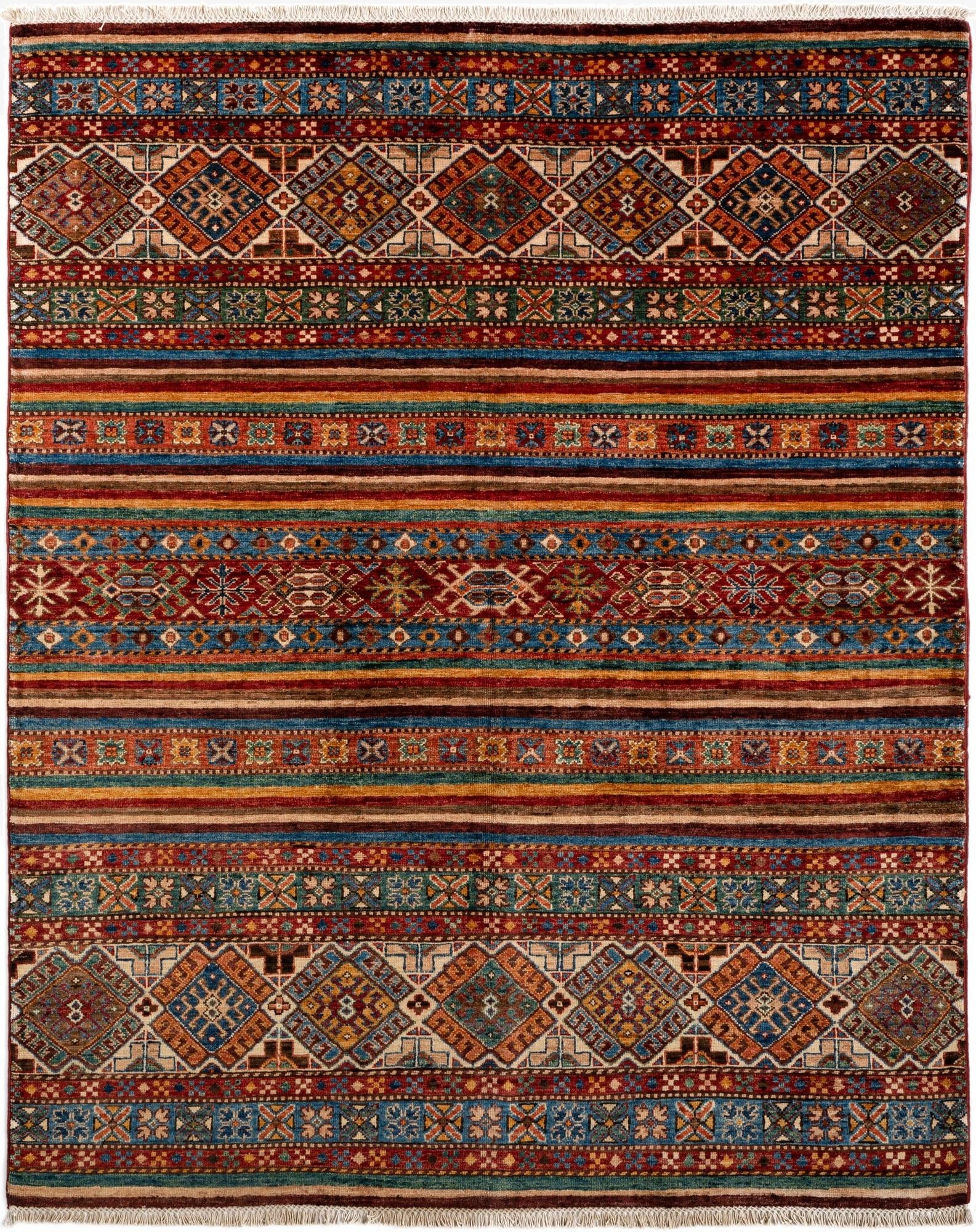  5' 1 x 6' 4 Torkman Wool Rug