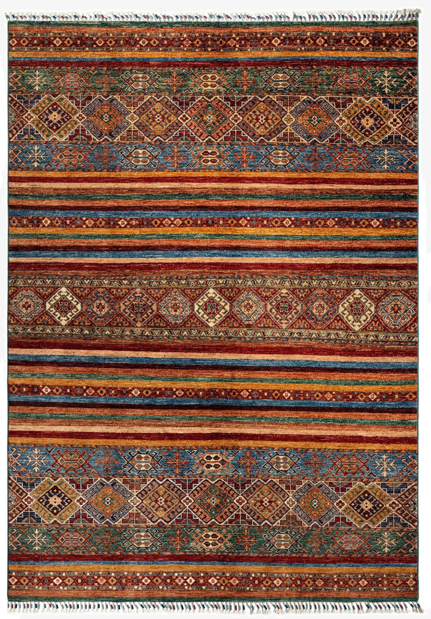  5' 8 x 8' Torkman Wool Rug