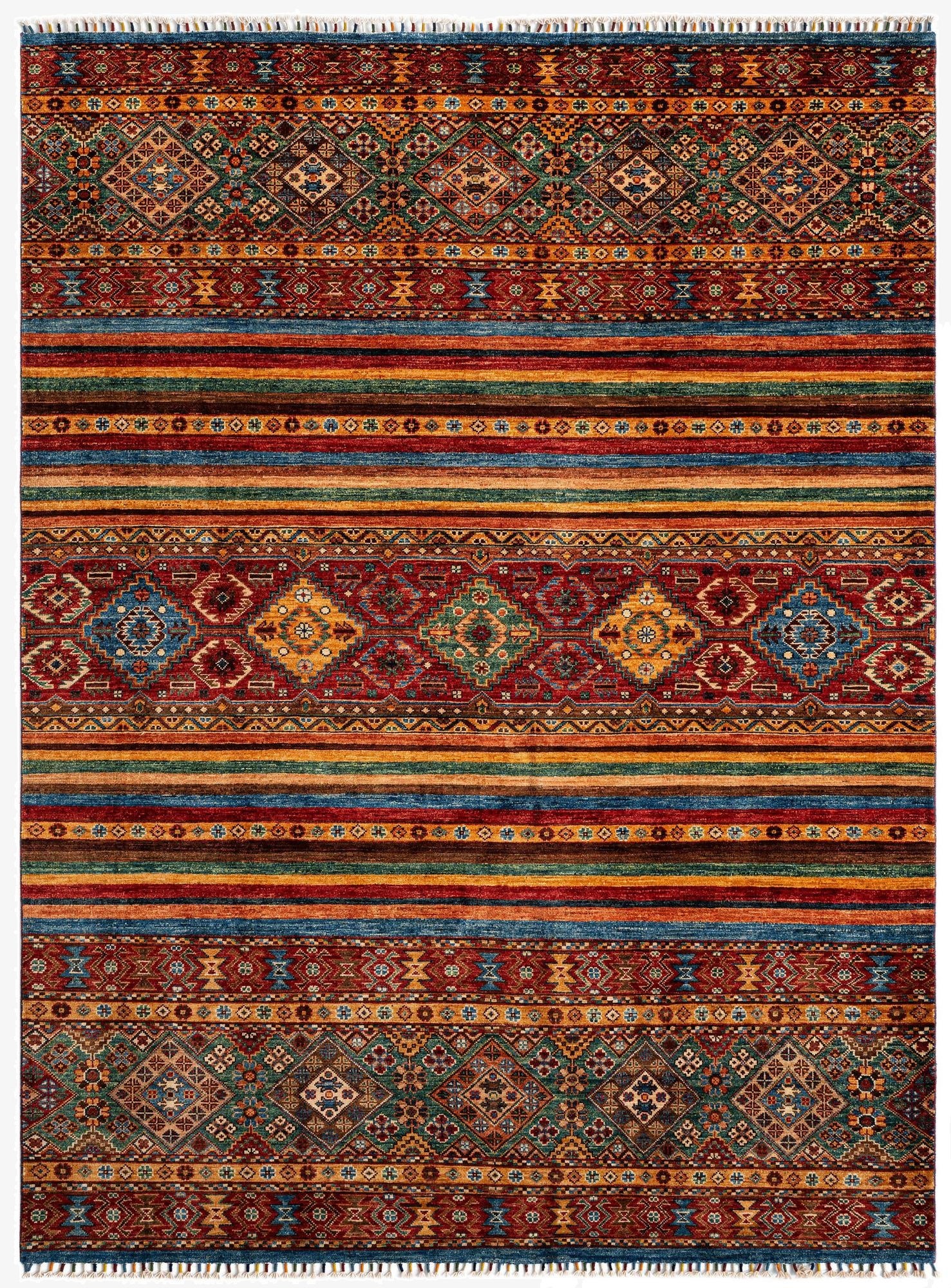  5' 10 x 7' 10 Torkman Wool Rug