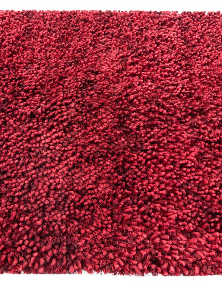 Detail image of  5' 3 x 6' 10  Hand Knotted Two-Tone Shag Rug