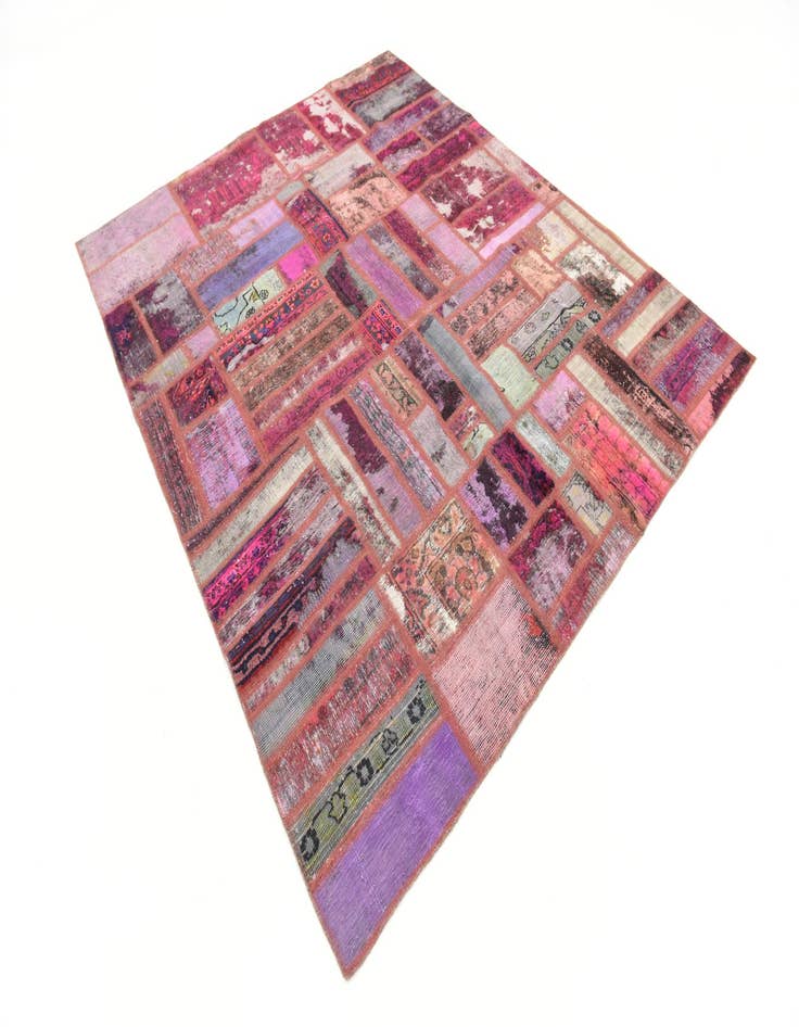 Detail image of  6' 3 x 7' 7  Hand Knotted Ultra Vintage Persian Wool Rug