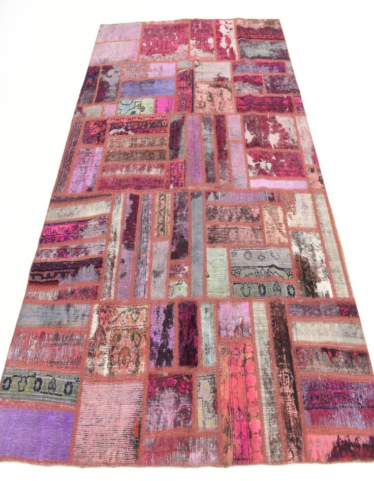 Detail image of  6' 3 x 7' 7  Hand Knotted Ultra Vintage Persian Wool Rug