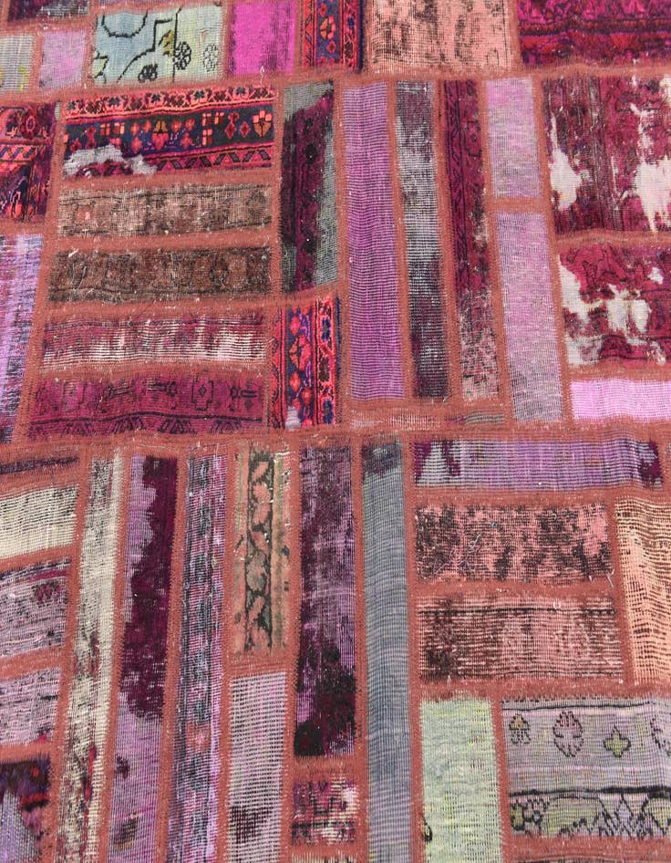 Detail image of  6' 3 x 7' 7  Hand Knotted Ultra Vintage Persian Wool Rug