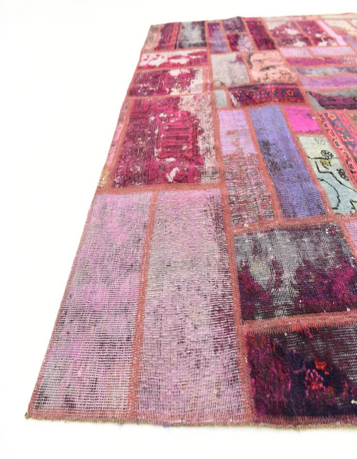 Detail image of  6' 3 x 7' 7  Hand Knotted Ultra Vintage Persian Wool Rug