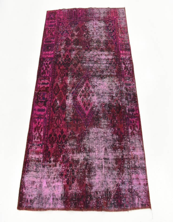 Detail image of  4' 2 x 5' 4  Hand Knotted Ultra Vintage Persian Wool Rug