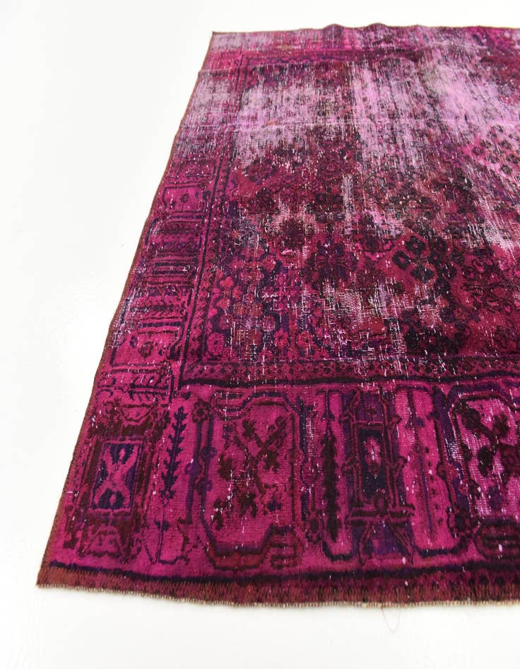 Detail image of  4' 2 x 5' 4  Hand Knotted Ultra Vintage Persian Wool Rug