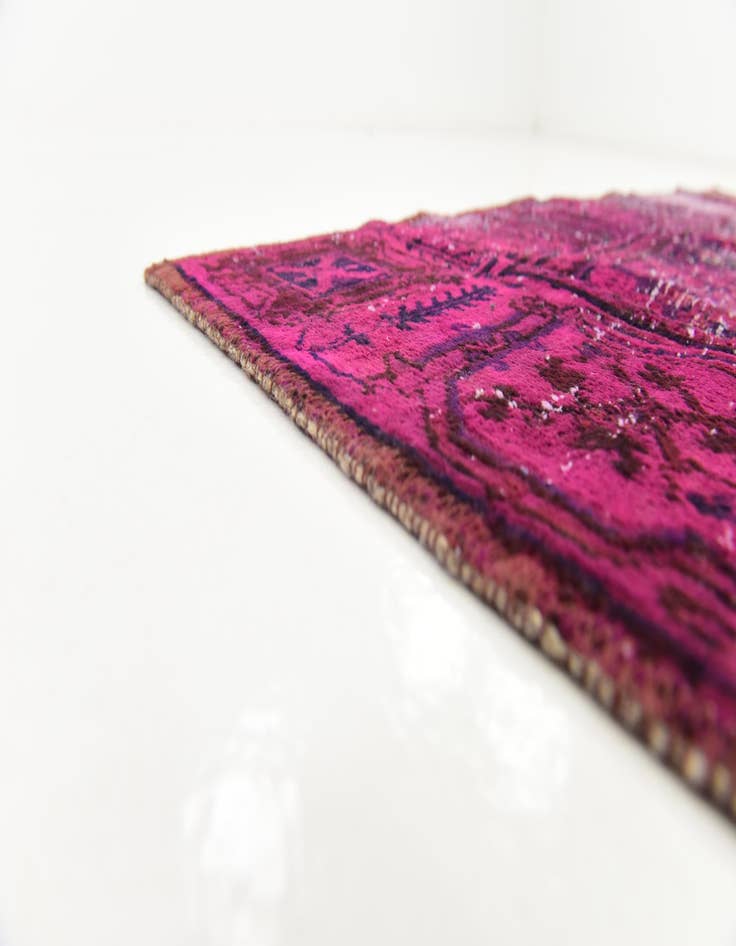 Detail image of  4' 2 x 5' 4  Hand Knotted Ultra Vintage Persian Wool Rug