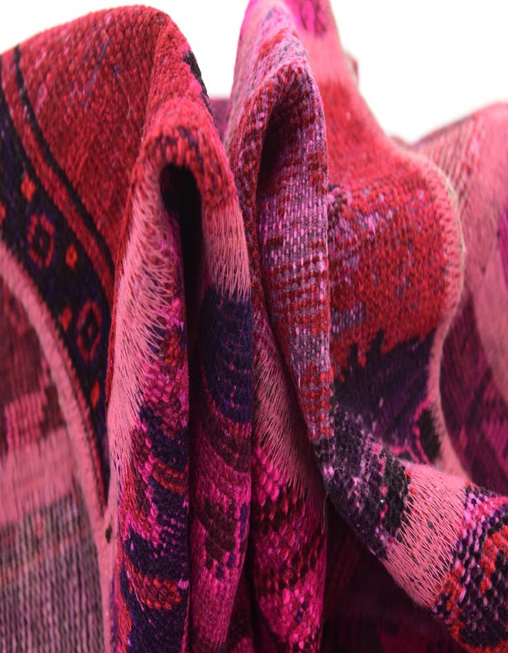 Detail image of  5' 8 x 7' 6  Hand Knotted Ultra Vintage Persian Wool Rug