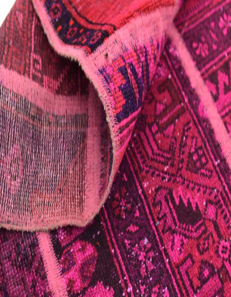 Detail image of  5' 8 x 7' 6  Hand Knotted Ultra Vintage Persian Wool Rug