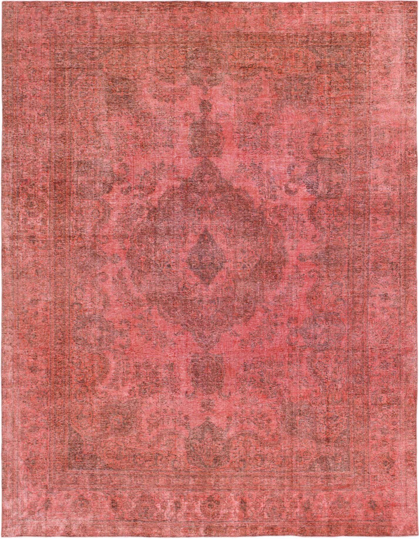 Primary image  9' 3 x 13'  Hand Knotted Ultra Vintage Persian Wool Rug