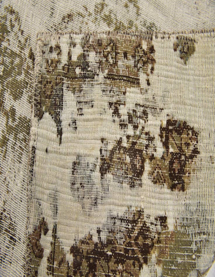 Detail image of  2' 6 x 4' 8  Hand Knotted Ultra Vintage Persian Wool Rug