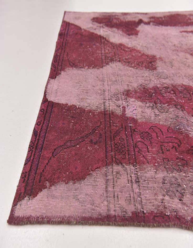 Detail image of  5' x 7'  Hand Knotted Ultra Vintage Persian Wool Rug