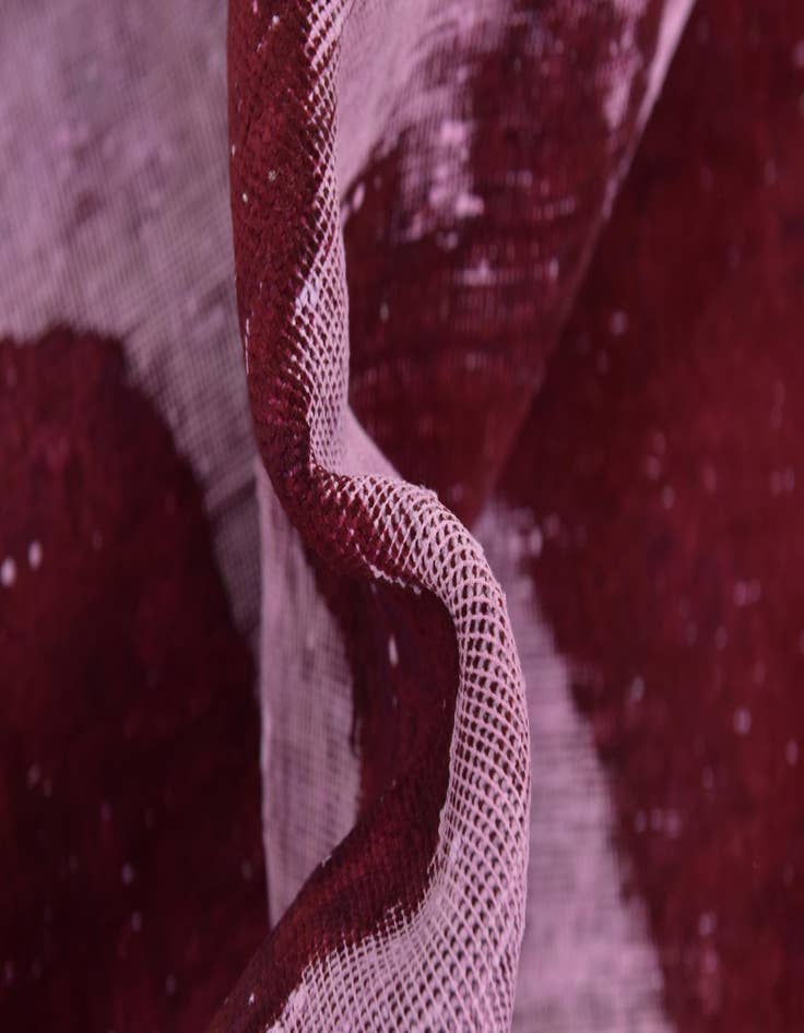 Detail image of  7' 5 x 11' 2  Hand Knotted Ultra Vintage Persian Wool Rug