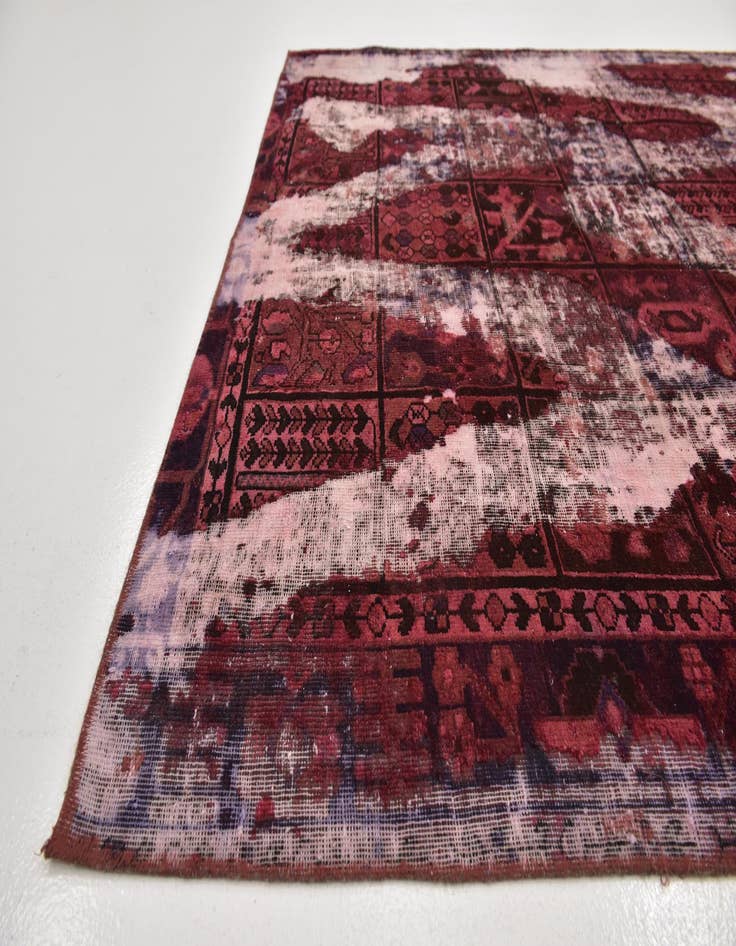 Detail image of  6' 6 x 8' 9  Hand Knotted Ultra Vintage Persian Wool Rug