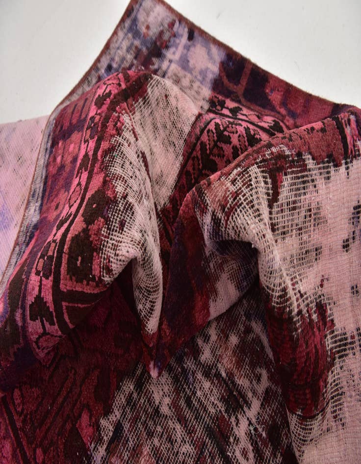 Detail image of  6' 6 x 8' 9  Hand Knotted Ultra Vintage Persian Wool Rug