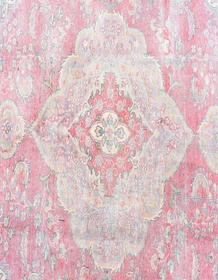 Detail image of  6' 1 x 7' 8  Hand Knotted Ultra Vintage Persian Wool Rug