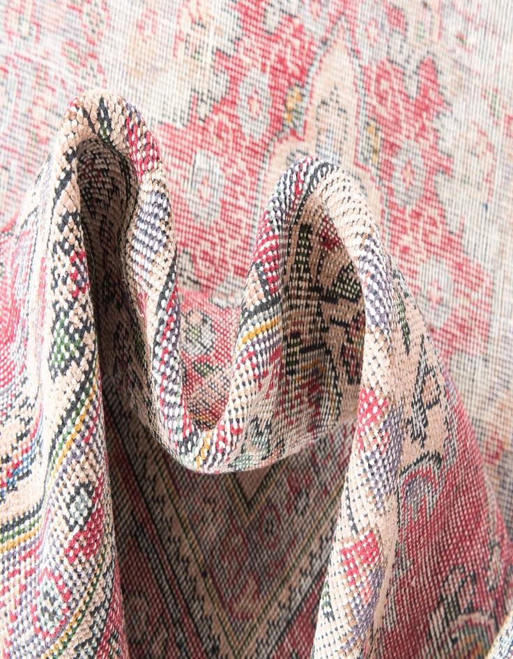 Detail image of  6' 1 x 7' 8  Hand Knotted Ultra Vintage Persian Wool Rug