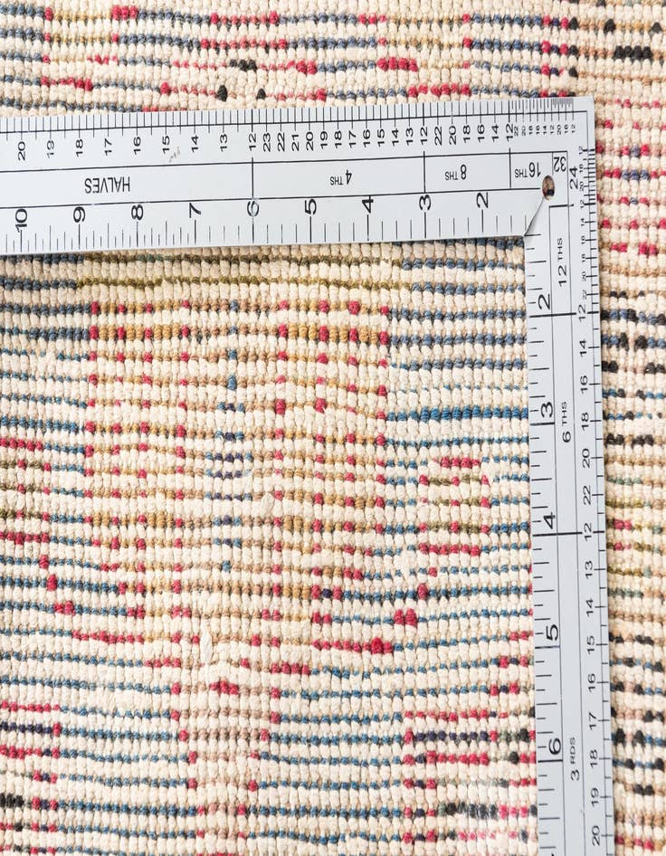 Detail image of  6' 7 x 9'  Hand Knotted Ultra Vintage Persian Wool Rug