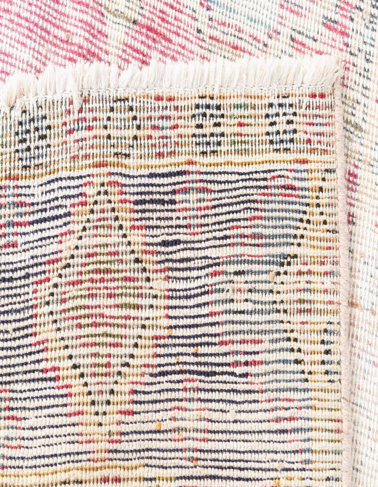 Detail image of  6' 7 x 9'  Hand Knotted Ultra Vintage Persian Wool Rug