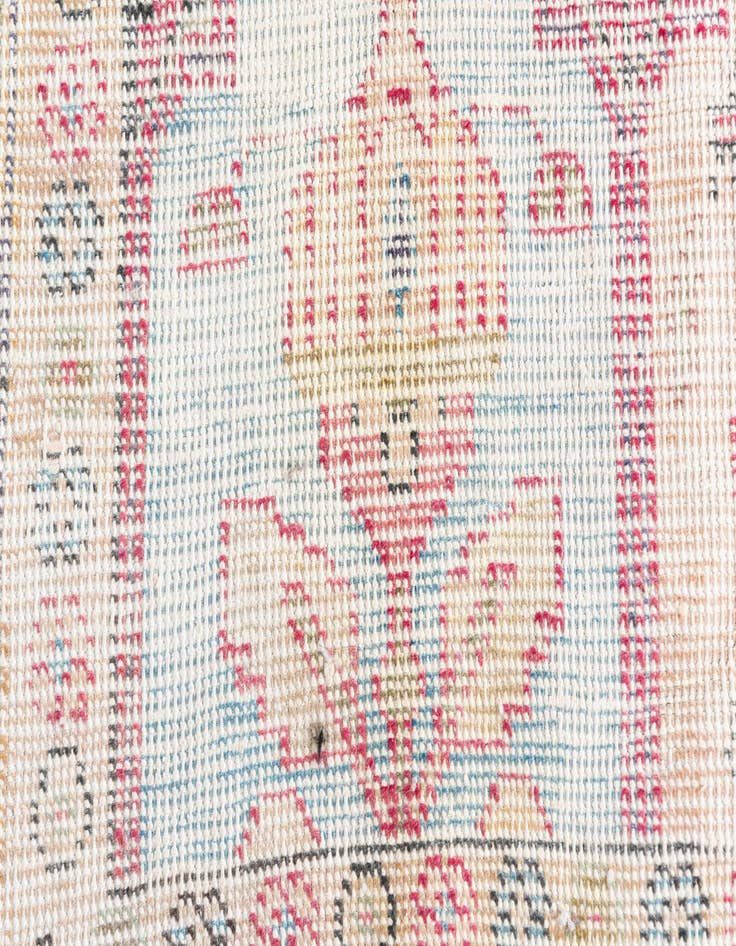 Detail image of  6' 7 x 9'  Hand Knotted Ultra Vintage Persian Wool Rug