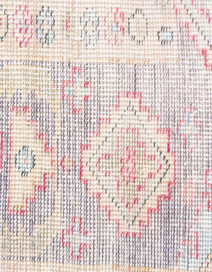 Detail image of  6' 7 x 9'  Hand Knotted Ultra Vintage Persian Wool Rug