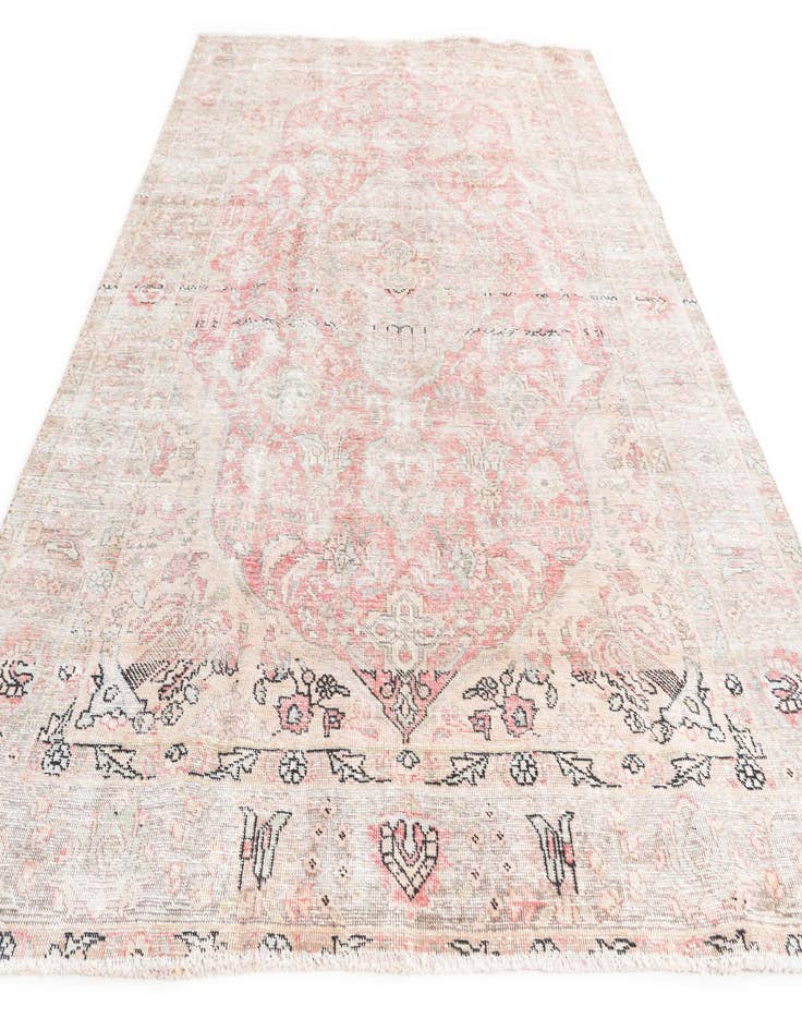 Detail image of  6' 5 x 9' 3  Hand Knotted Ultra Vintage Persian Wool Rug