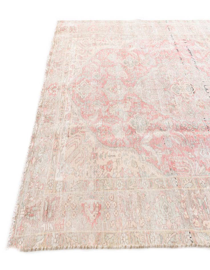 Detail image of  6' 5 x 9' 3  Hand Knotted Ultra Vintage Persian Wool Rug