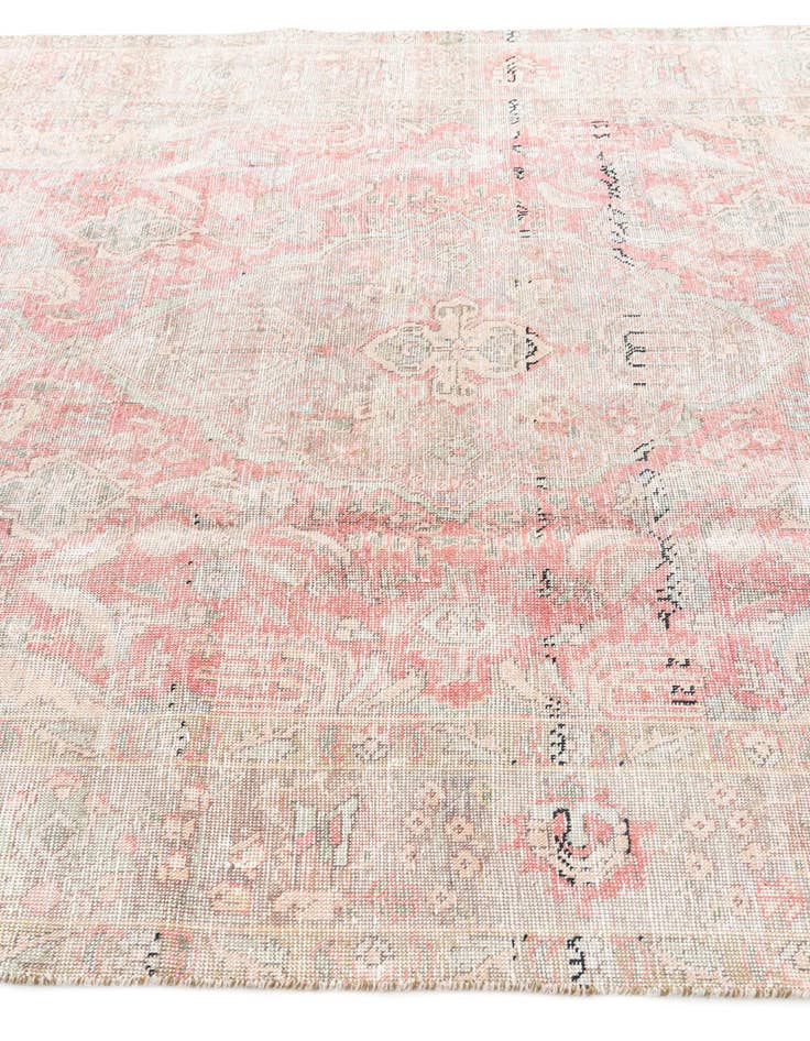 Detail image of  6' 5 x 9' 3  Hand Knotted Ultra Vintage Persian Wool Rug