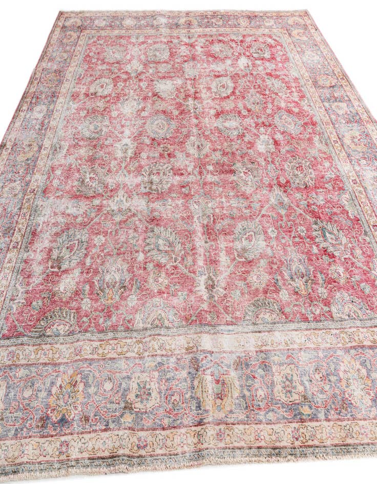 Detail image of  9' 10 x 11' 3  Hand Knotted Ultra Vintage Persian Wool Rug