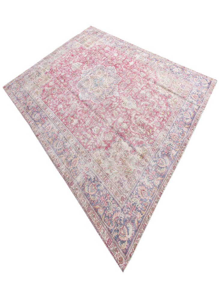 Detail image of  9' 4 x 12' 9  Hand Knotted Ultra Vintage Persian Wool Rug