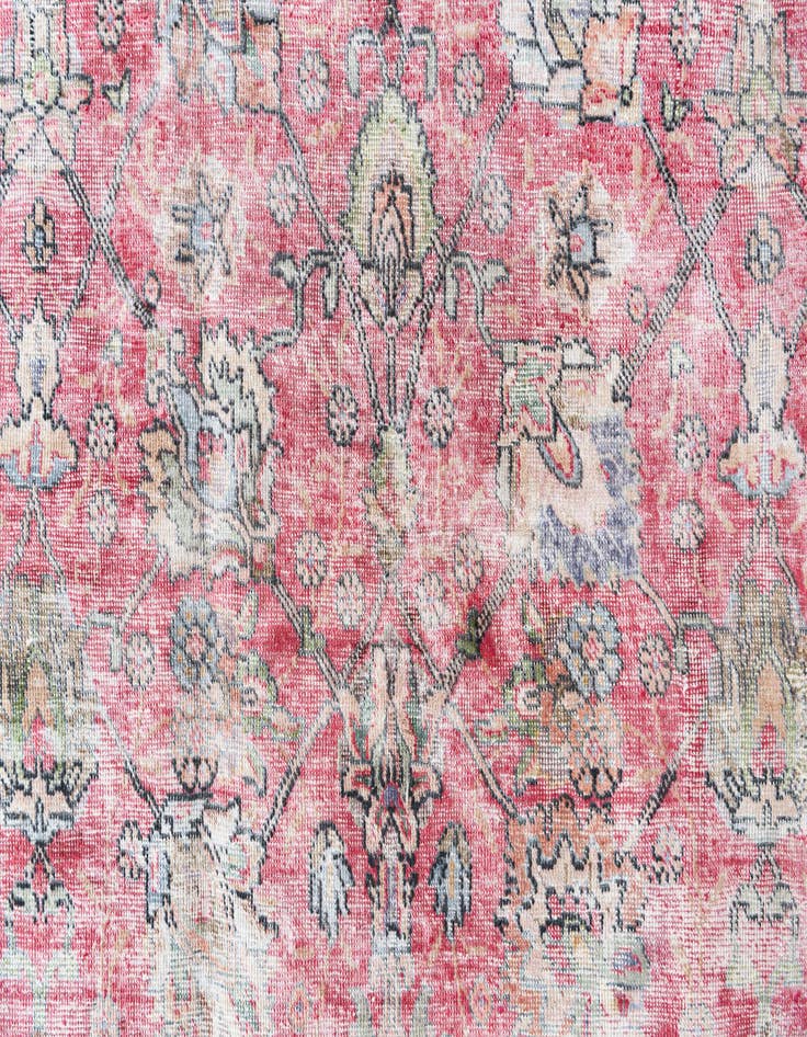 Detail image of  9' 7 x 12' 6  Hand Knotted Ultra Vintage Persian Wool Rug