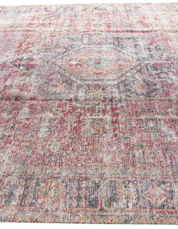 Detail image of  9' 7 x 13'  Hand Knotted Ultra Vintage Persian Wool Rug