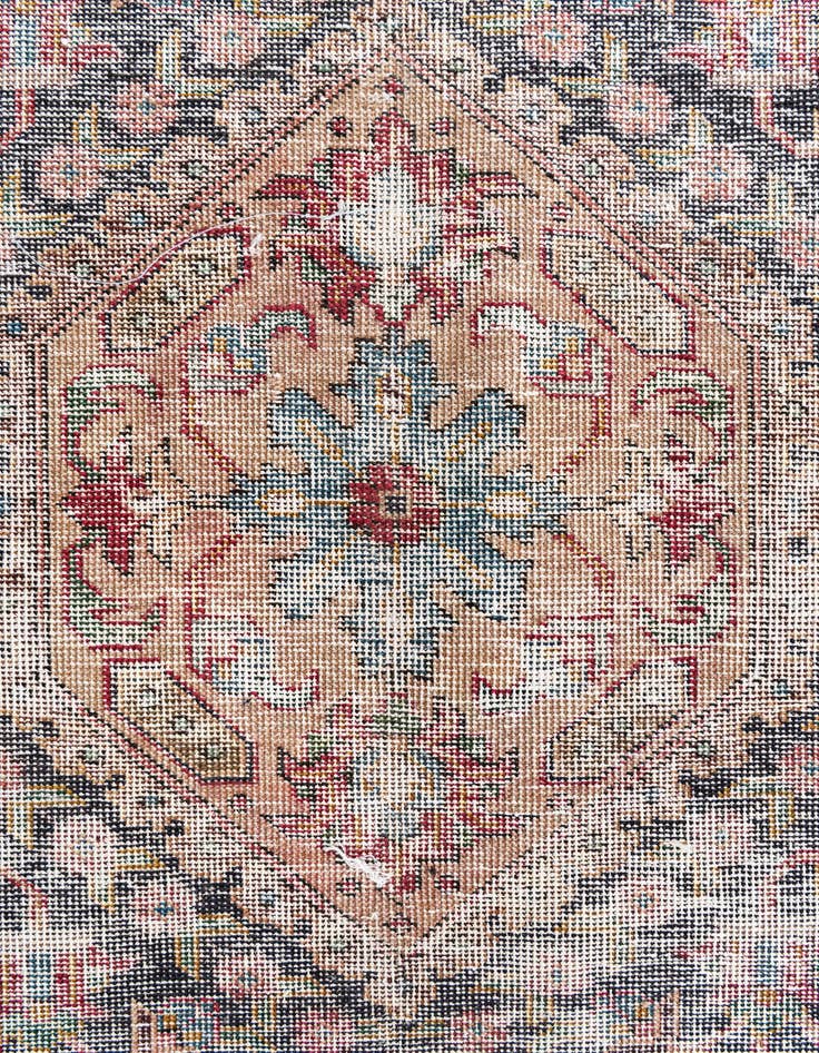 Detail image of  9' 7 x 13'  Hand Knotted Ultra Vintage Persian Wool Rug