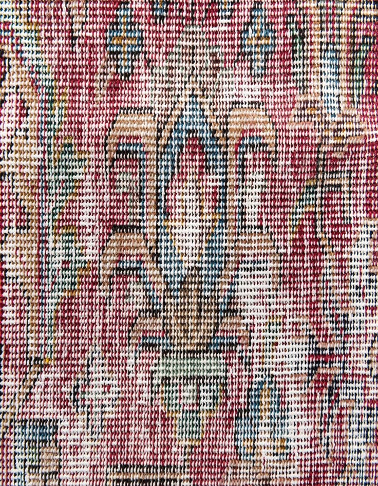 Detail image of  9' 7 x 13'  Hand Knotted Ultra Vintage Persian Wool Rug