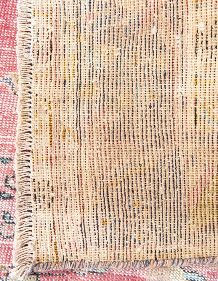 Detail image of  6' 6 x 9'  Hand Knotted Ultra Vintage Persian Wool Rug