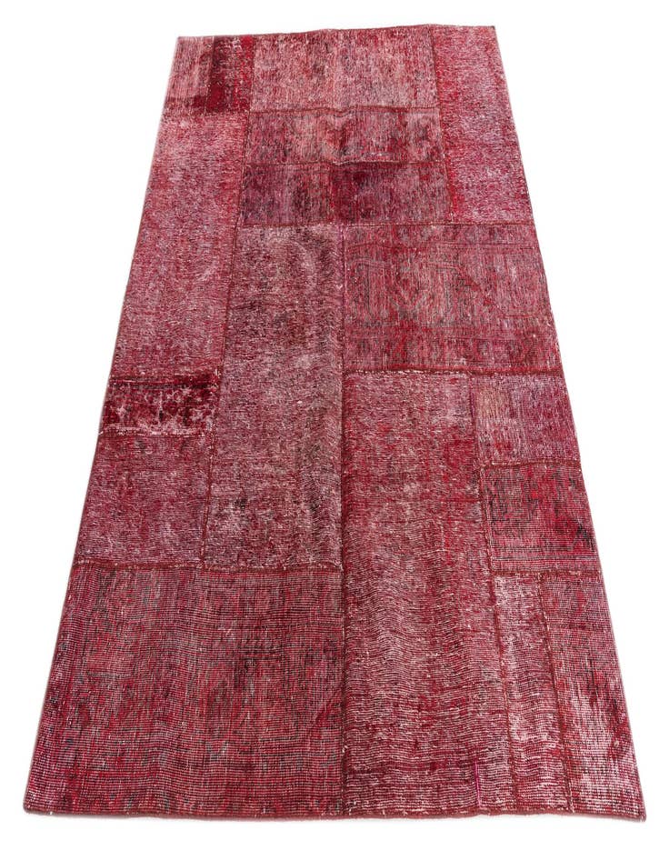 Detail image of  4' 9 x 6' 3  Hand Knotted Ultra Vintage Persian Wool Rug