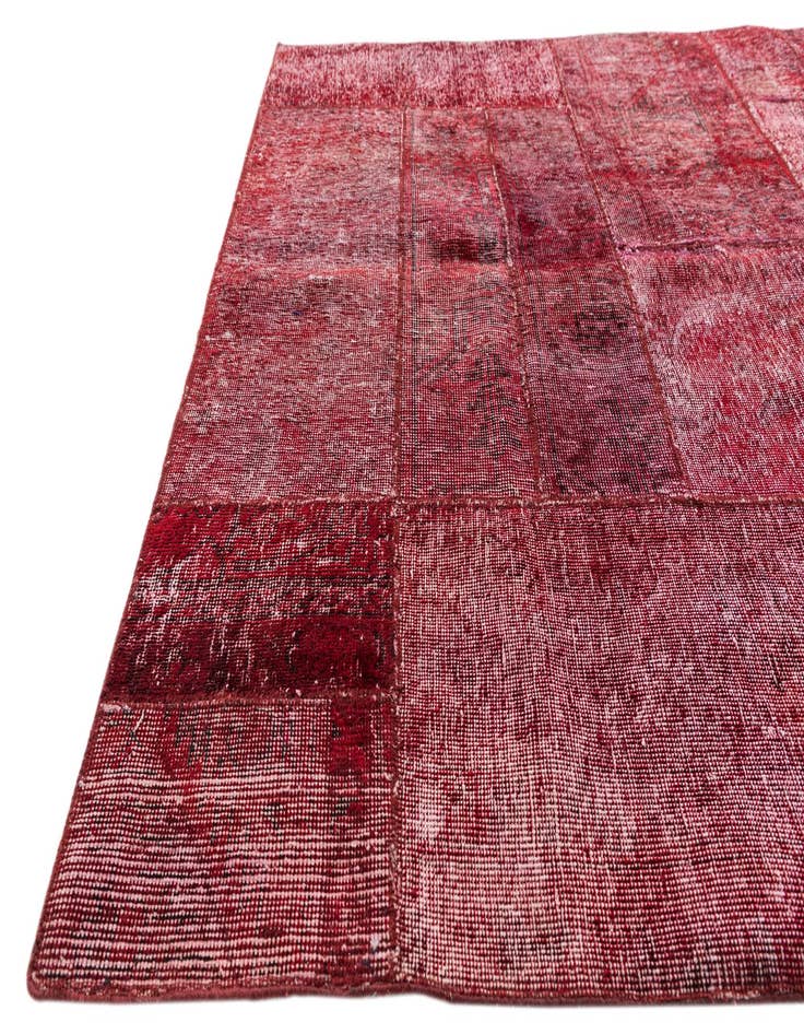 Detail image of  4' 9 x 6' 3  Hand Knotted Ultra Vintage Persian Wool Rug