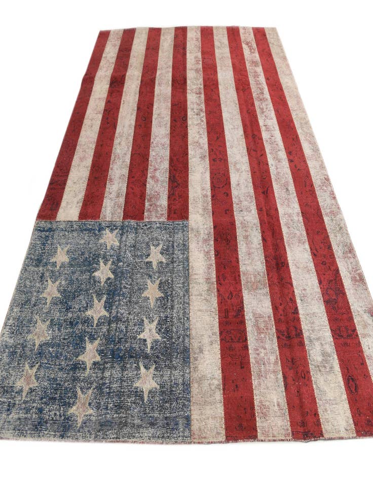 Detail image of  8' x 10' 1  Hand Knotted Ultra Vintage Persian Wool Rug