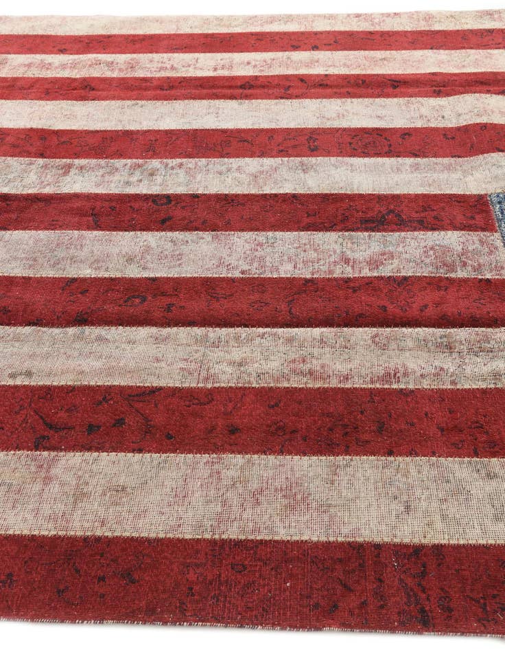 Detail image of  8' x 10' 1  Hand Knotted Ultra Vintage Persian Wool Rug