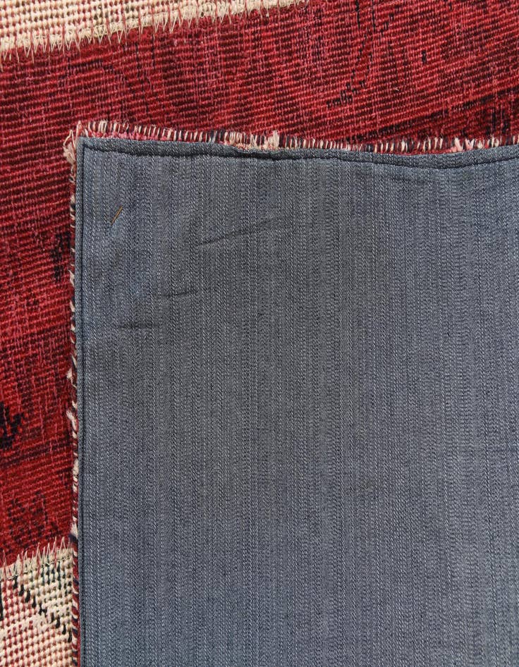 Detail image of  4' 7 x 6' 5  Hand Knotted Ultra Vintage Persian Wool Rug