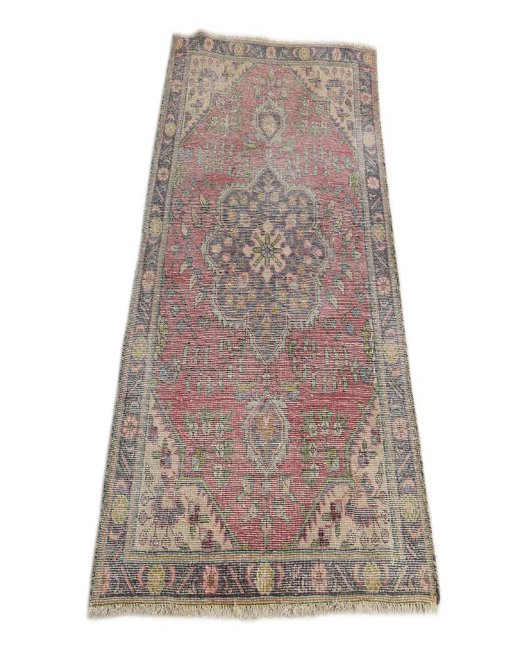 Detail image of  3' 2 x 5' 1  Hand Knotted Ultra Vintage Persian Wool Rug