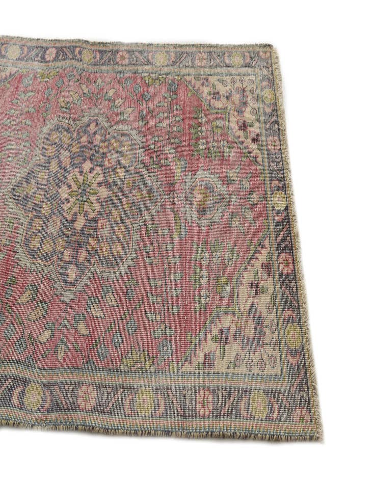 Detail image of  3' 2 x 5' 1  Hand Knotted Ultra Vintage Persian Wool Rug