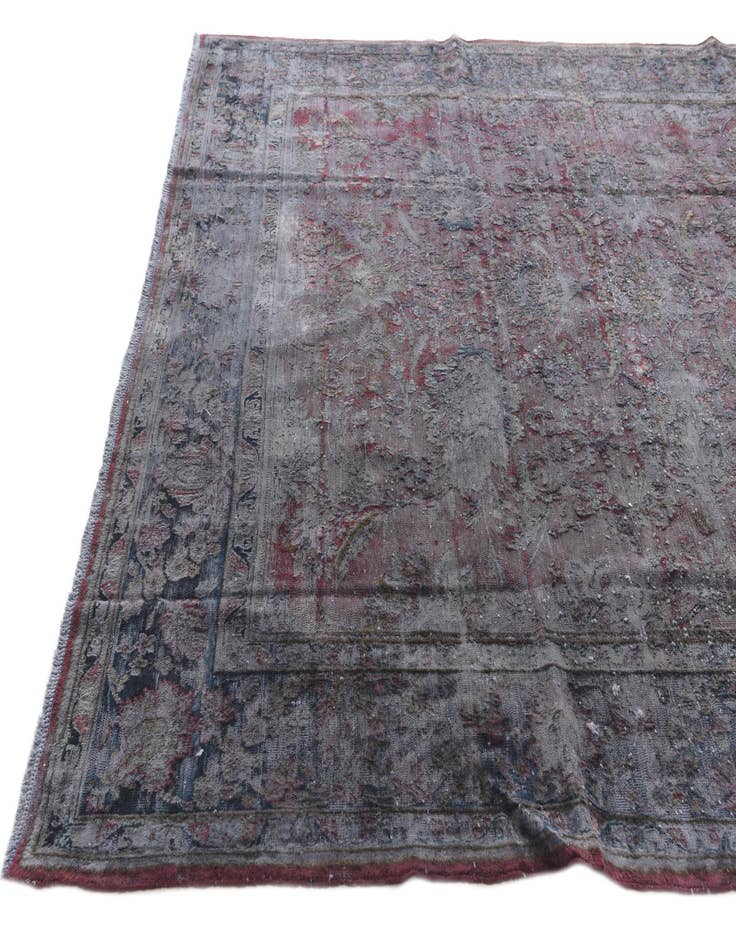 Detail image of  7' 10 x 10' 10  Hand Knotted Ultra Vintage Persian Wool Rug