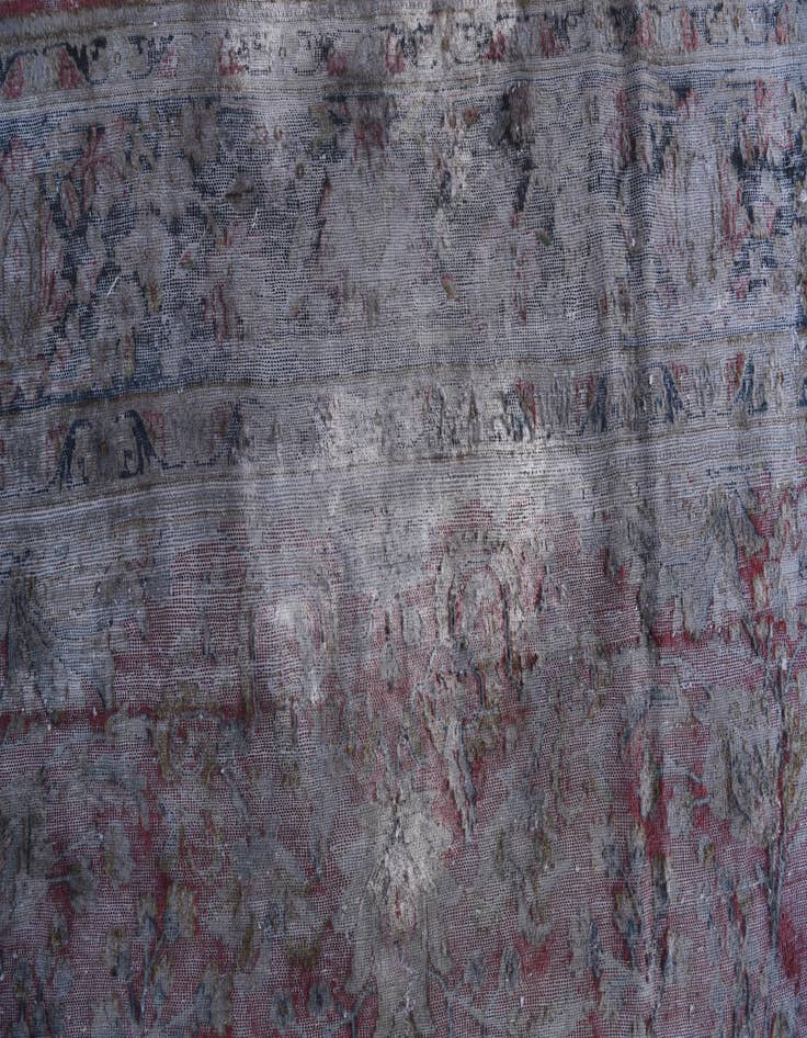 Detail image of  7' 10 x 10' 10  Hand Knotted Ultra Vintage Persian Wool Rug